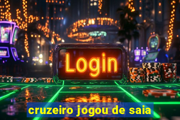 cruzeiro jogou de saia